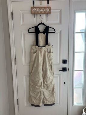 Obermeyer Resort Collection Ski Bibs white womens size 4